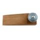 2 Pieces Grey Crackle Ceramic Wooden Door Stopper